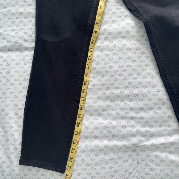 LOFT Straight Leg Black Suede Pants - Picture 3 of 5